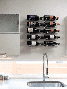 Wall mounted wine rack peg Vino Pins metal- Vintage View