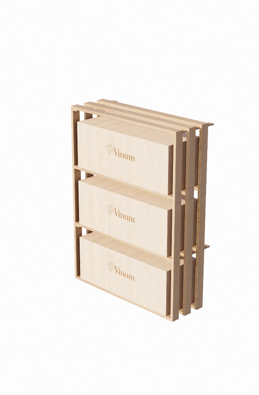 Support à bouteilles pour 3 caisses ou 72 bouteiles - Vinum Rack
