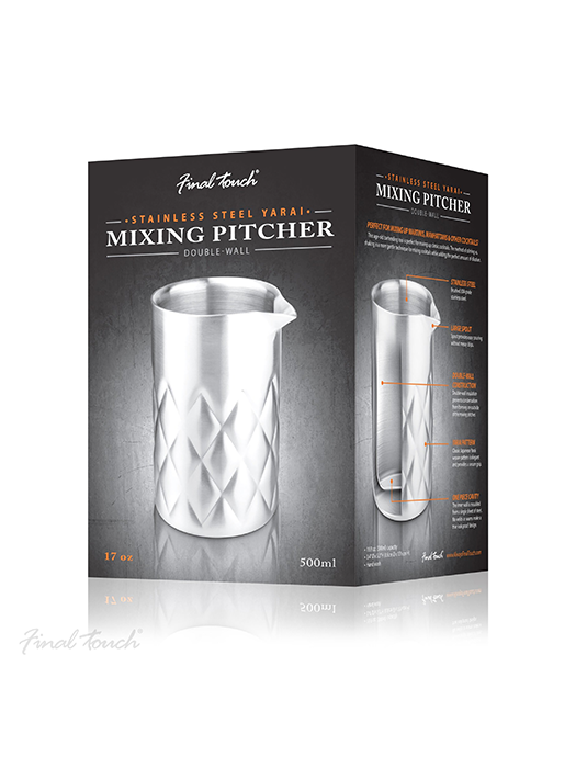 Pichet mélangeur Yarai à double paroi en acier inoxydable- Final Touch