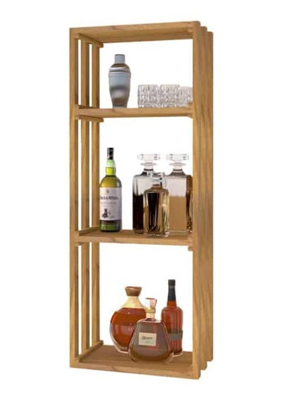 Classic Series bottle rack with shelves for spirits - LVG