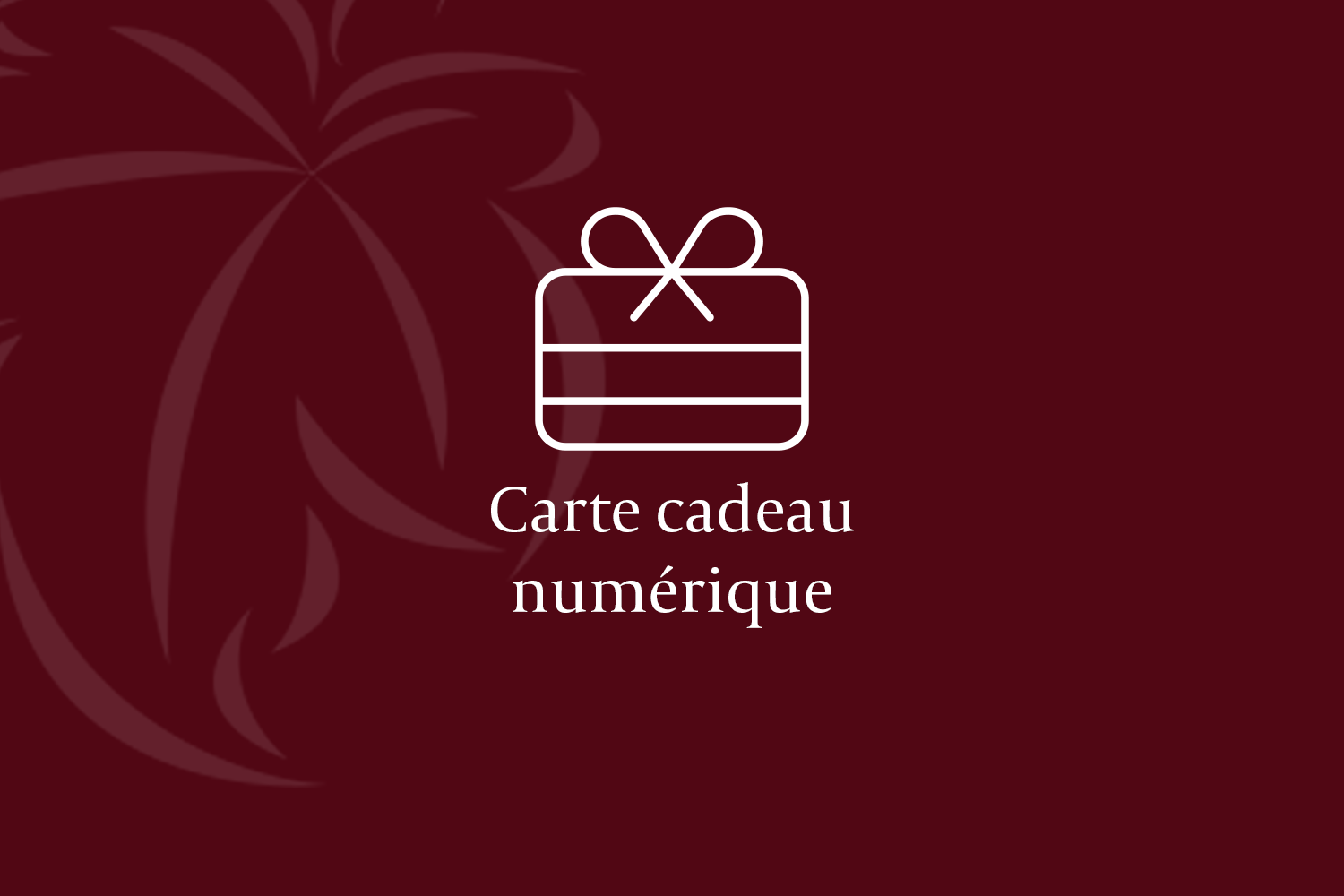 Carte cadeau électronique