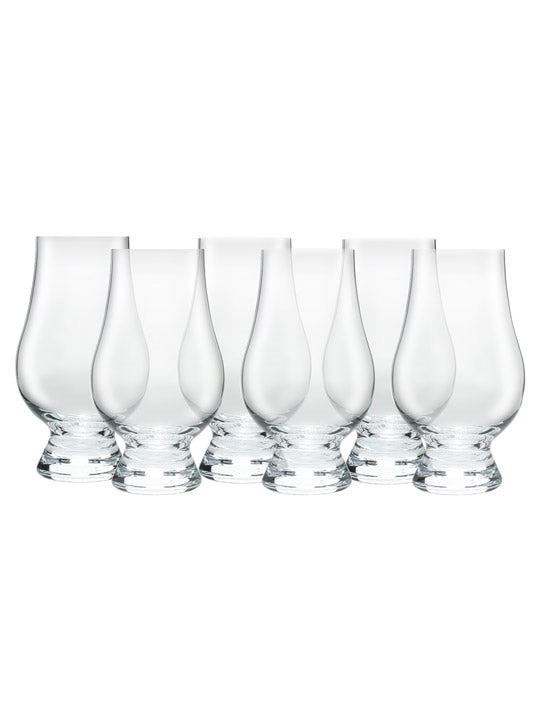 Set of 6 Glencairn glasses with stainless steel ice cubes and one pipette