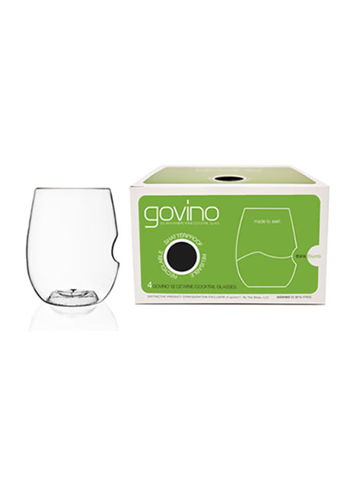 Boîte de 4 verres à vin blanc en polymère - Govino