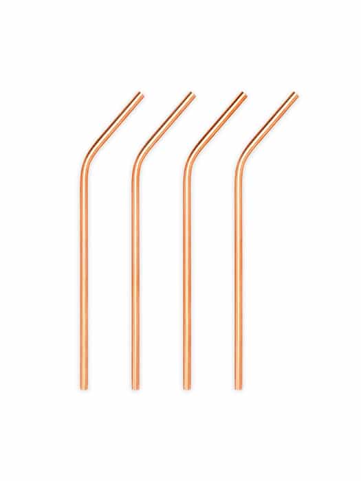 Set of 4 straws – Copper