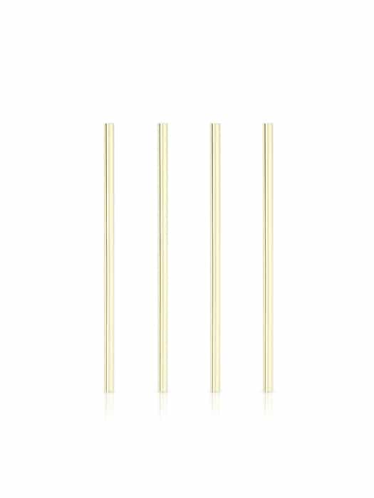Set of 4 gold straws 8.5in - Viski