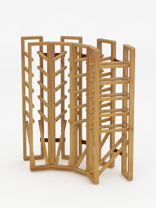 Support en coin pour 24 bouteilles avec présentoir, Série Classic - LVG