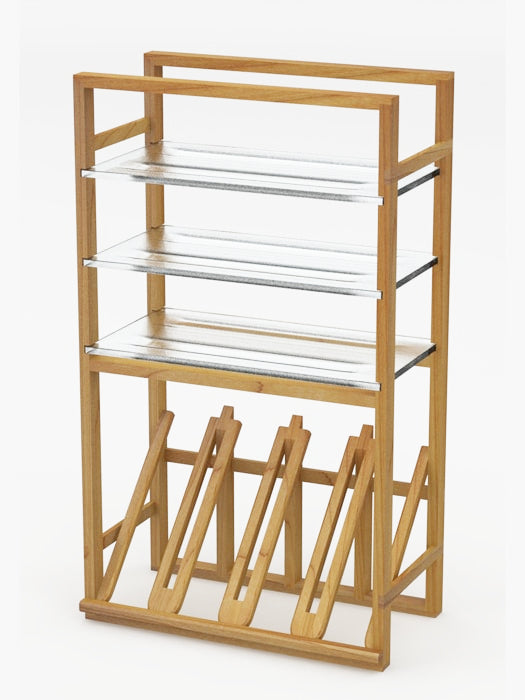 Glass Rack Classic Classic Series Glass Shelves 12-bottle Rack With Display - LVG – Vinum ...