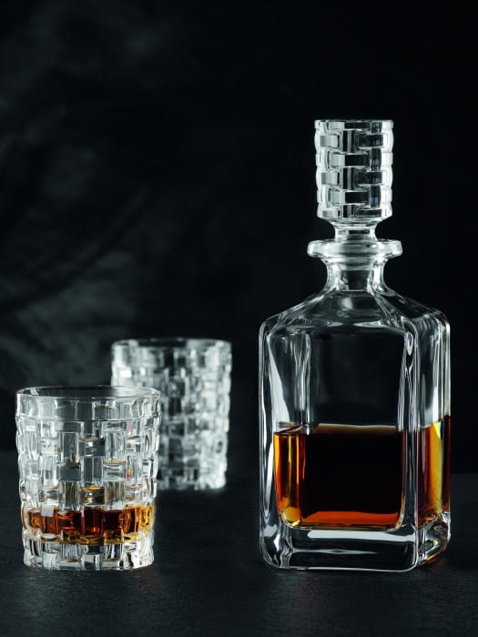Bossa Nova' Whisky decanter and 2 glasses - Nachtmann