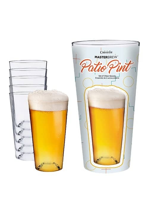 Patio Pint Set of 6 glasses