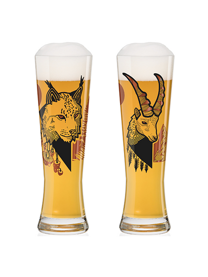 Set of 2 Beer Glasses- Daniel Fatemi 2020- Black Label- Ritzenhoff