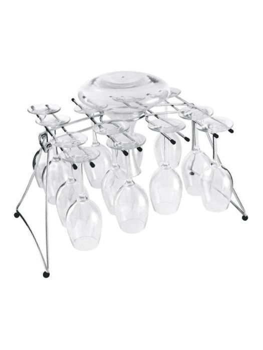 Folding dryer for 16 glasses and a decanter - Oenophilia