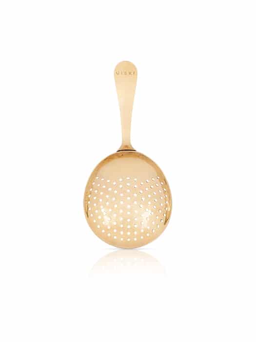 thumbnail image 2 of Julep Strainer Cocktail Strainer - Golden Stainless Steel Bar Strainer For Shakers & Mixing 2 of 9